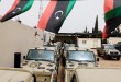 Military vehicles, which were confiscated from Libyan commander Khalifa Haftar's troops, are seen in Zawiyah, west of Tripoli, Libya April 5, 2019. REUTERS/Hani Amara