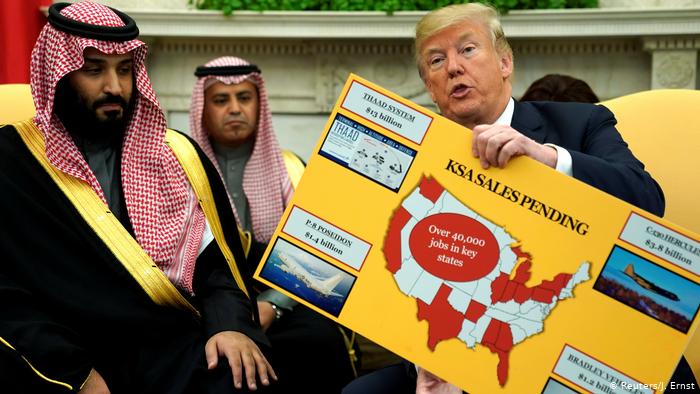USA Mohammed bin Salman, Kronprinz Saudi-Arabien & Donald Trump in Washington (Reuters/J. Ernst)