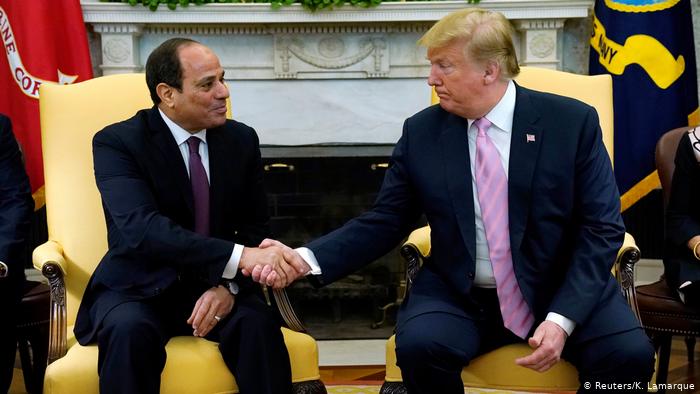 USA Washington | Abdel Fatah Al-Sisi, Präsident Ägypten & Donald Trump (Reuters/K. Lamarque)