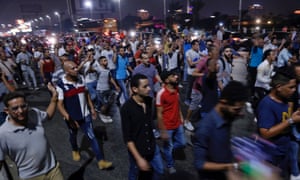 احتجاج مناهض للحكومة في القاهرة الشهر الماضي.