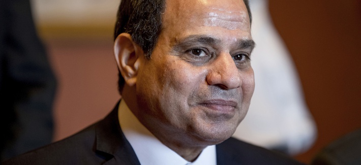 يحضر الرئيس المصري عبد الفتاح السيسي اجتماعًا مع رئيس مجلس النواب بول ريان من ويس في كابيتول هيل في واشنطن ، الثلاثاء 4 أبريل 2017. Egyptian President Abdel Fattah Al-Sisi attends a meeting with House Speaker Paul Ryan of Wis. on Capitol Hill in Washington, Tuesday, April 4, 2017.