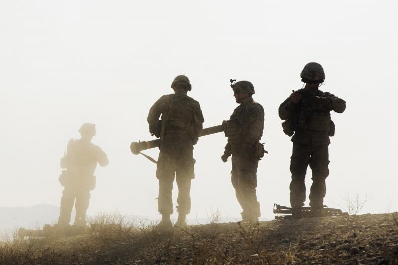 U.S. soldiers in Laghman Province, Afghanistan, December 2014